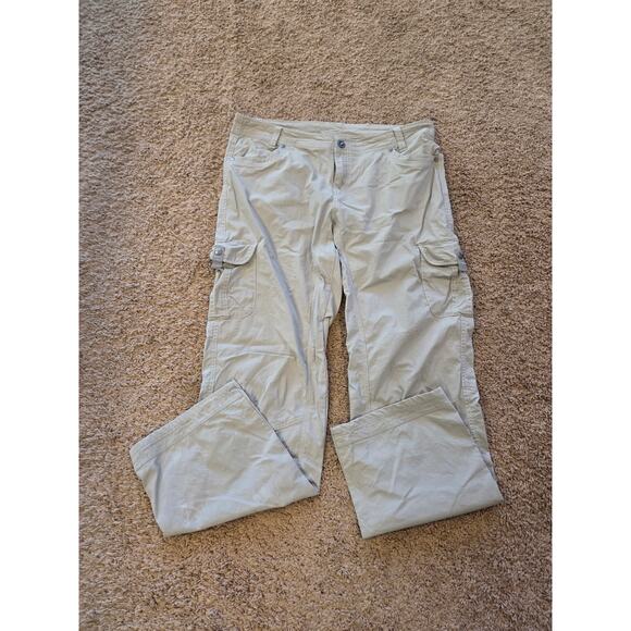 kuhl lengendary pants cargo roll up hiking pants gray womens 14 - Picture 1 of 8
